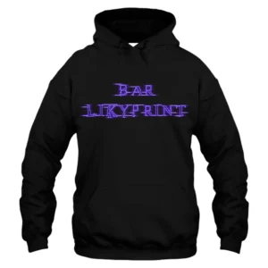 Bar Likyprint Hoodie - Black