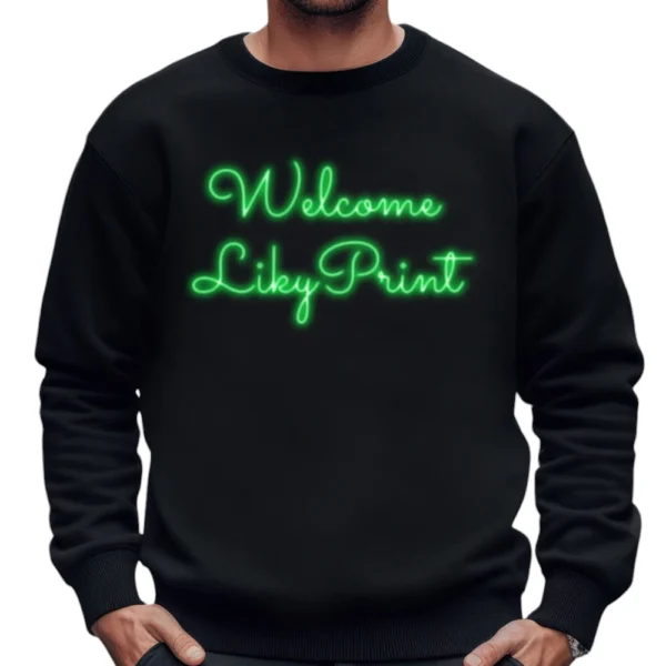 Welcome Likyprint  Sweatshirt - Black