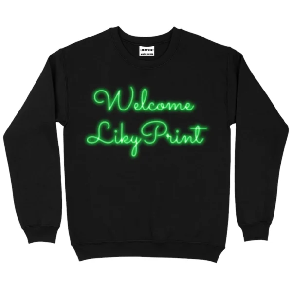 Welcome Likyprint  Sweatshirt - Black